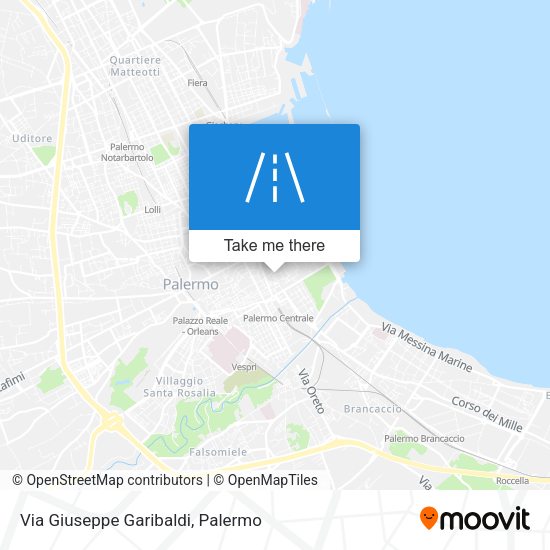 Via Giuseppe Garibaldi map