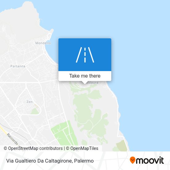 Via Gualtiero Da Caltagirone map