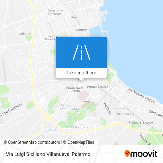 Via Luigi Siciliano Villanueva map