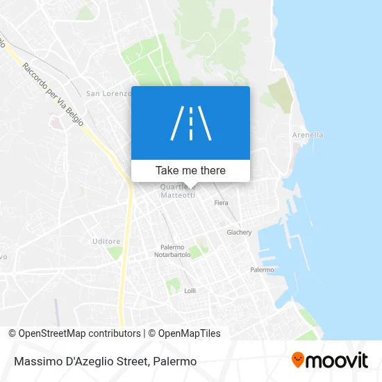 Massimo D'Azeglio Street map