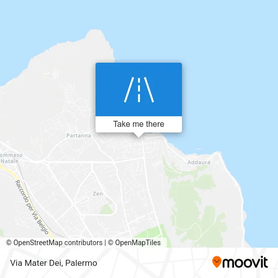 Via Mater Dei map