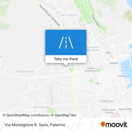 Via Monsignore B. Serio map