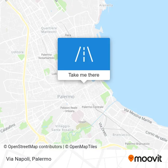 Naples Street map