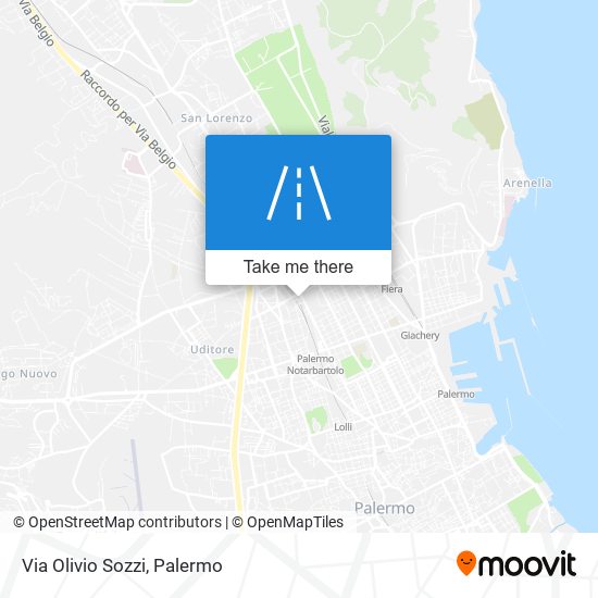 Via Olivio Sozzi map