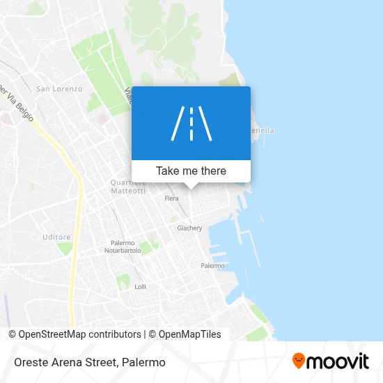 Oreste Arena Street map