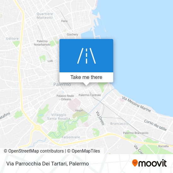Via Parrocchia Dei Tartari map