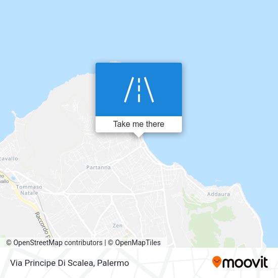 Via Principe Di Scalea map