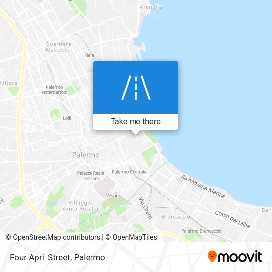 Four April Street map