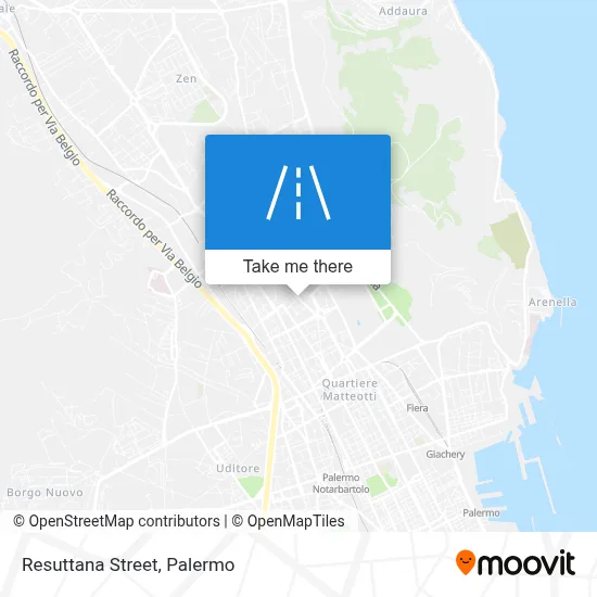 Resuttana Street map