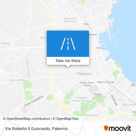 Via Roberto Il Guiscardo map