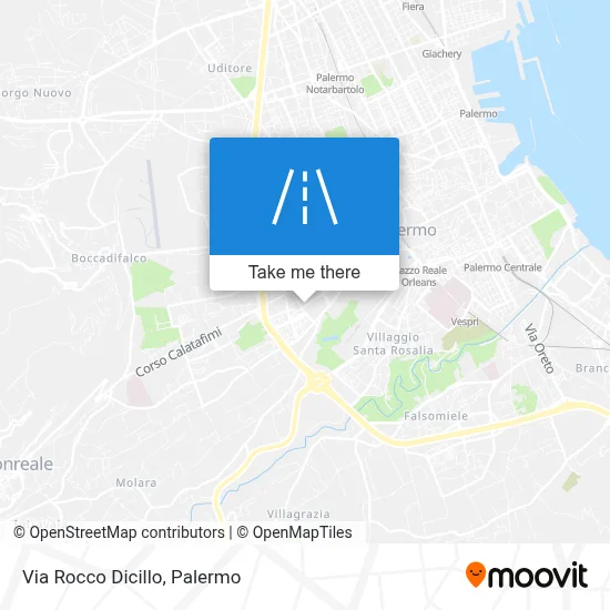 Via Rocco Dicillo map