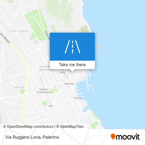 Via Ruggero Loria map