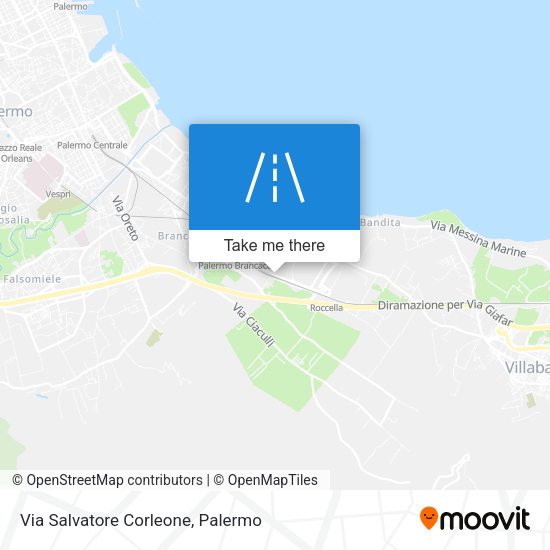 Via Salvatore Corleone map