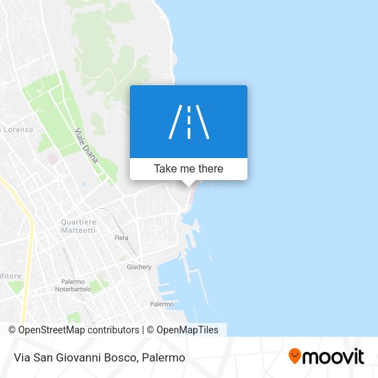 Via San Giovanni Bosco map