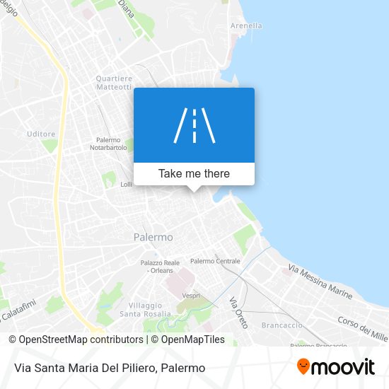 Via Santa Maria Del Piliero map