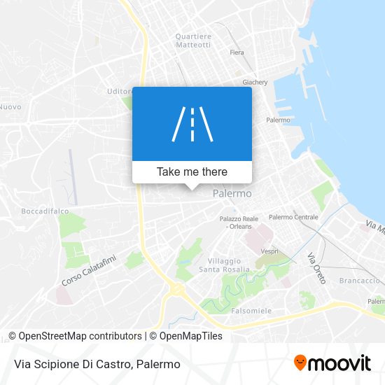 Via Scipione Di Castro map