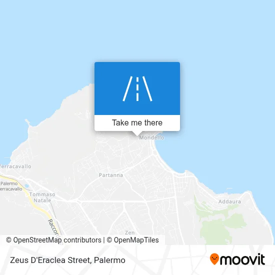 Zeus D'Eraclea Street map