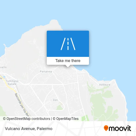 Vulcano Avenue map