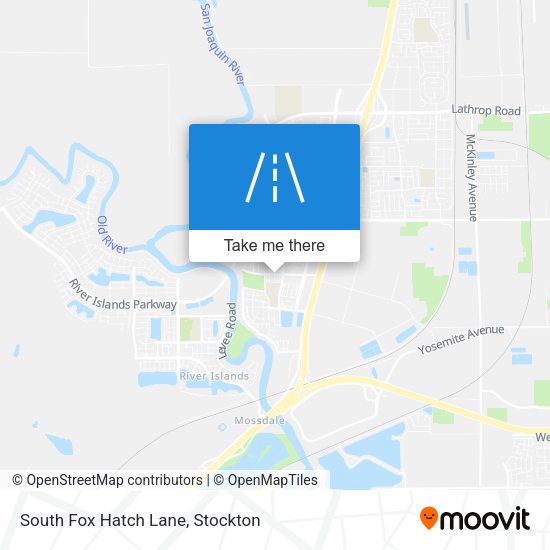 South Fox Hatch Lane map