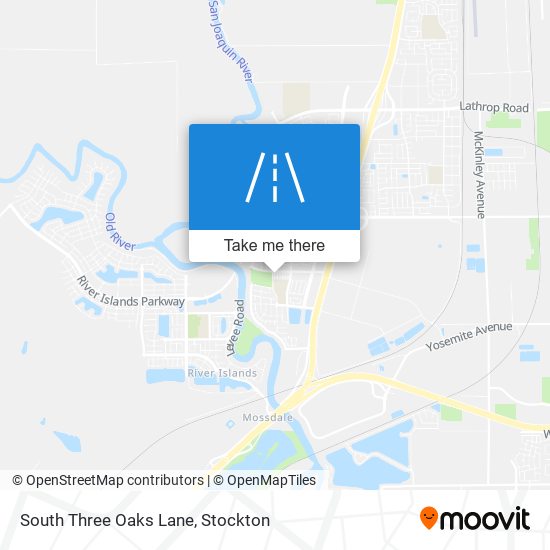 Mapa de South Three Oaks Lane