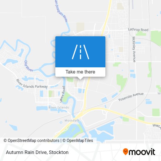 Autumn Rain Drive map