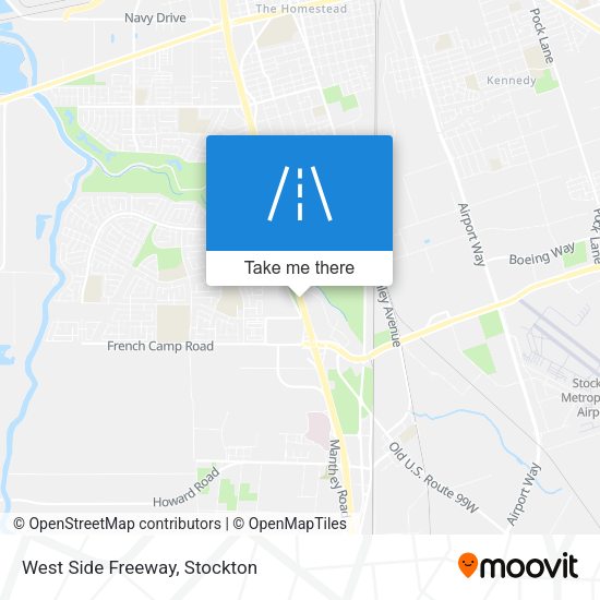 Mapa de West Side Freeway