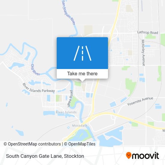 South Canyon Gate Lane map