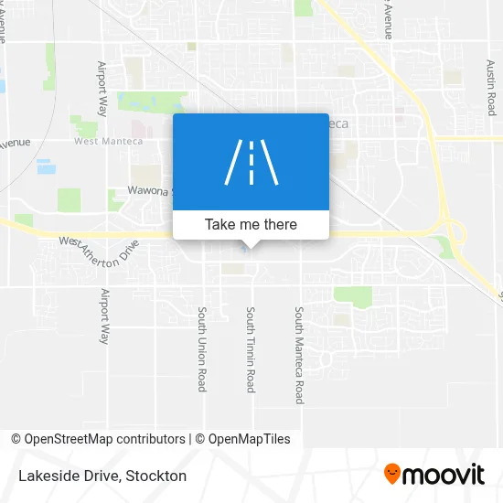 Lakeside Drive map