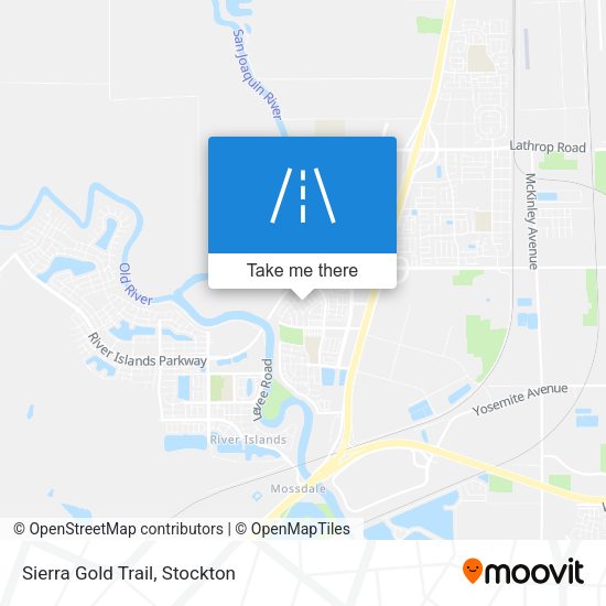 Sierra Gold Trail map