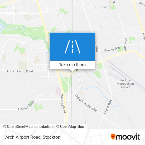 Arch Airport Road map