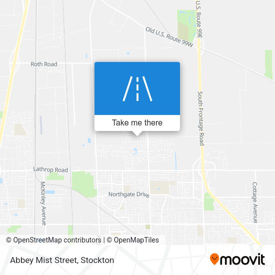 Abbey Mist Street map