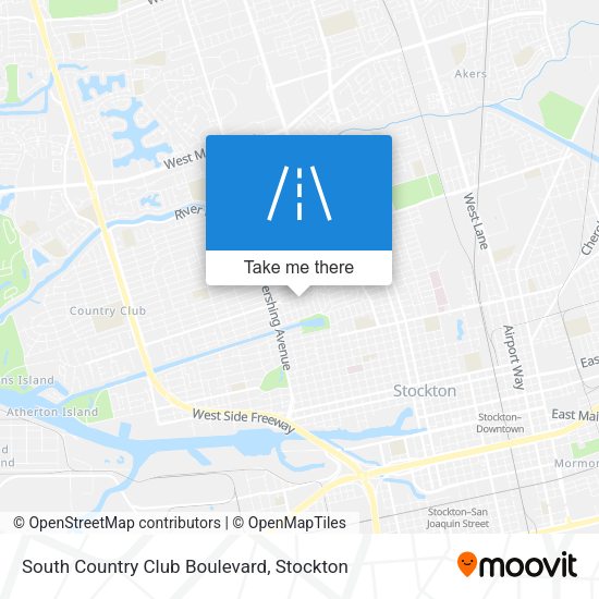 South Country Club Boulevard map