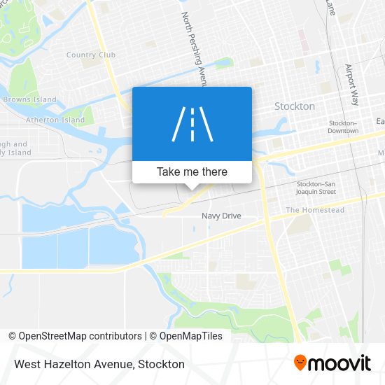 West Hazelton Avenue map