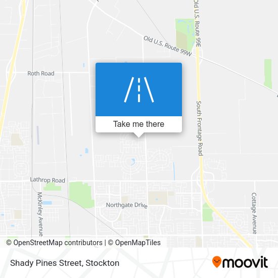 Mapa de Shady Pines Street