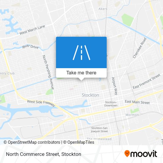 North Commerce Street map