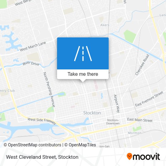 Mapa de West Cleveland Street