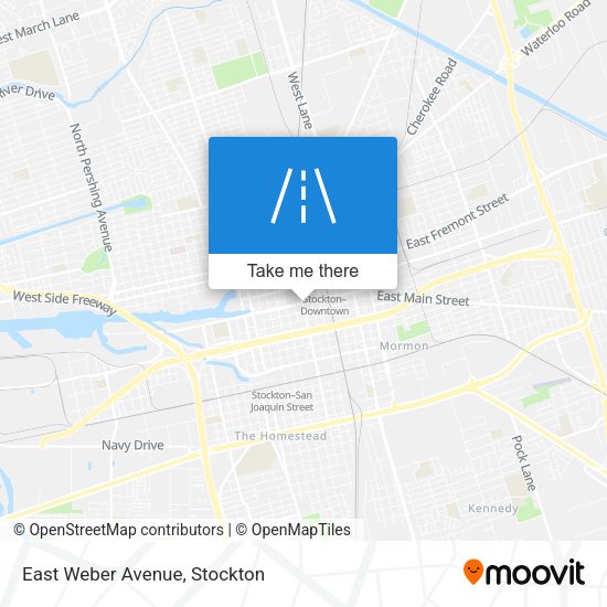 East Weber Avenue map