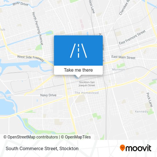 South Commerce Street map