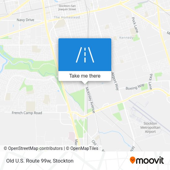 Mapa de Old U.S. Route 99w