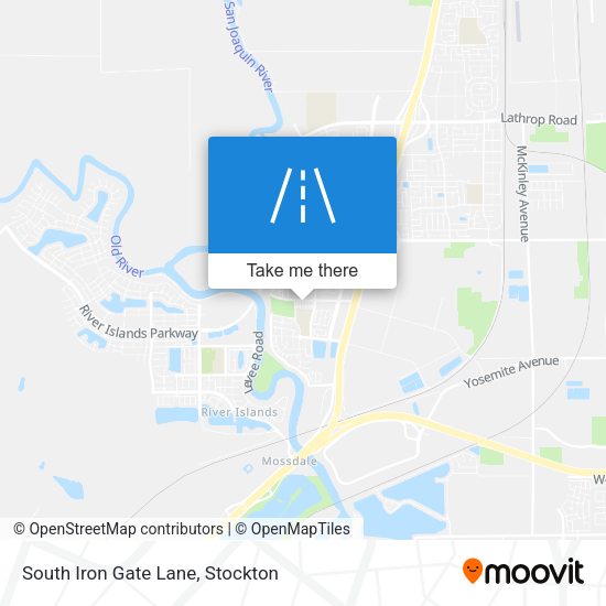 South Iron Gate Lane map