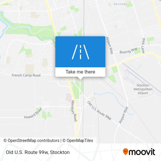 Mapa de Old U.S. Route 99w