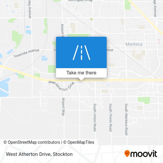 West Atherton Drive map