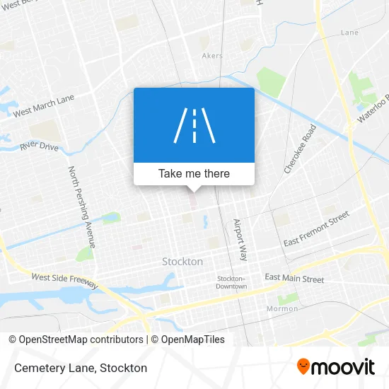 Cemetery Lane map