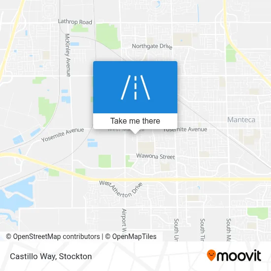 Castillo Way map