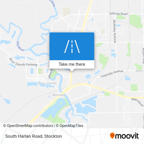 South Harlan Road map