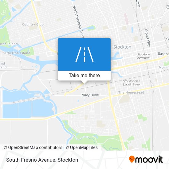 South Fresno Avenue map