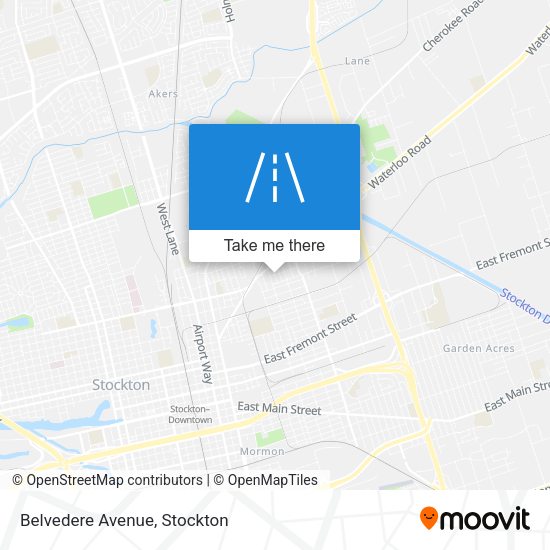 Mapa de Belvedere Avenue