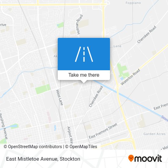 East Mistletoe Avenue map