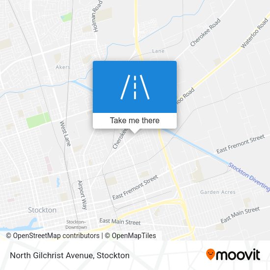 North Gilchrist Avenue map