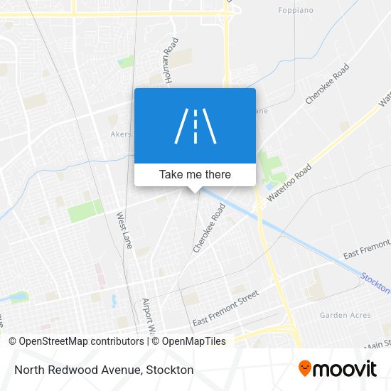 Mapa de North Redwood Avenue